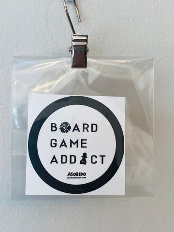 ステッカー"Board game addict"